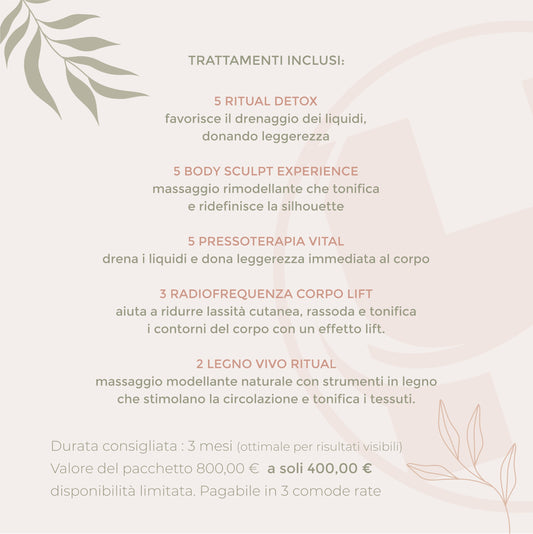 Pacchetto Body Sculpt Premium